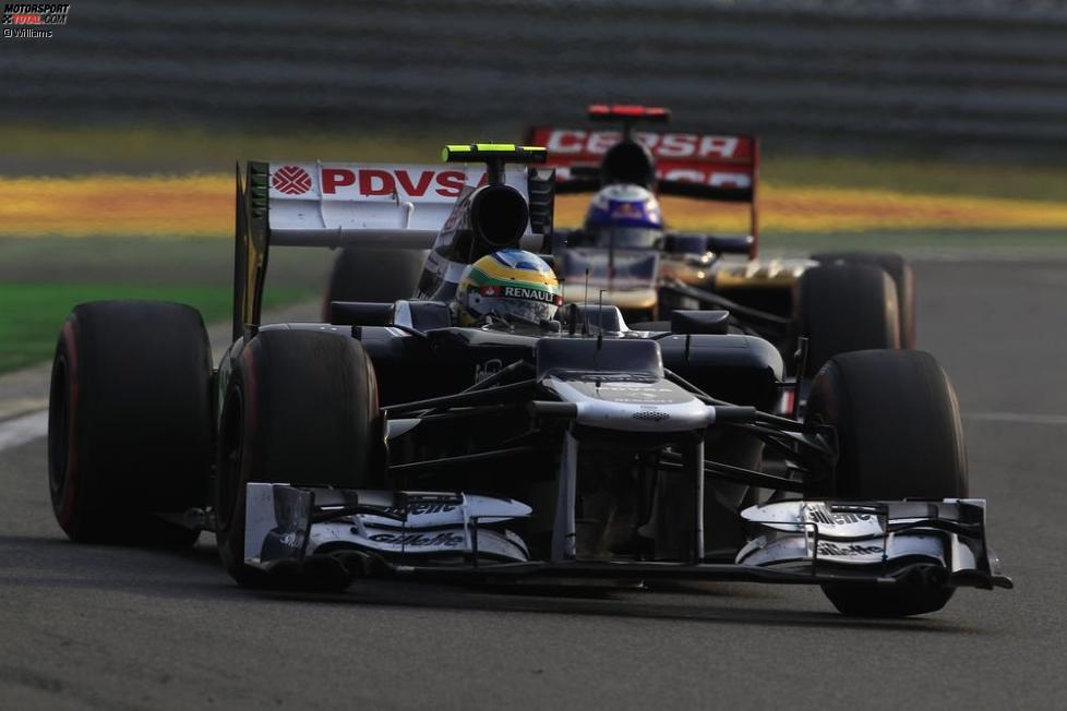 Bruno Senna (Williams) und Daniel Ricciardo (Toro Rosso) 
