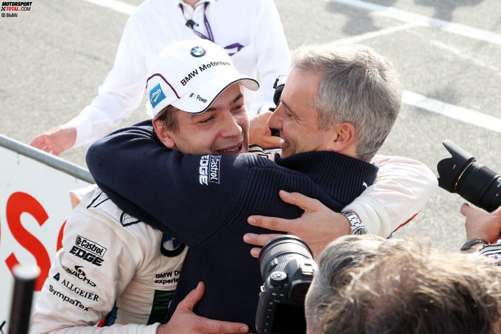 Augusto Farfus (RBM-BMW) und Jens Marquardt (BMW Motorsport Direktor) 