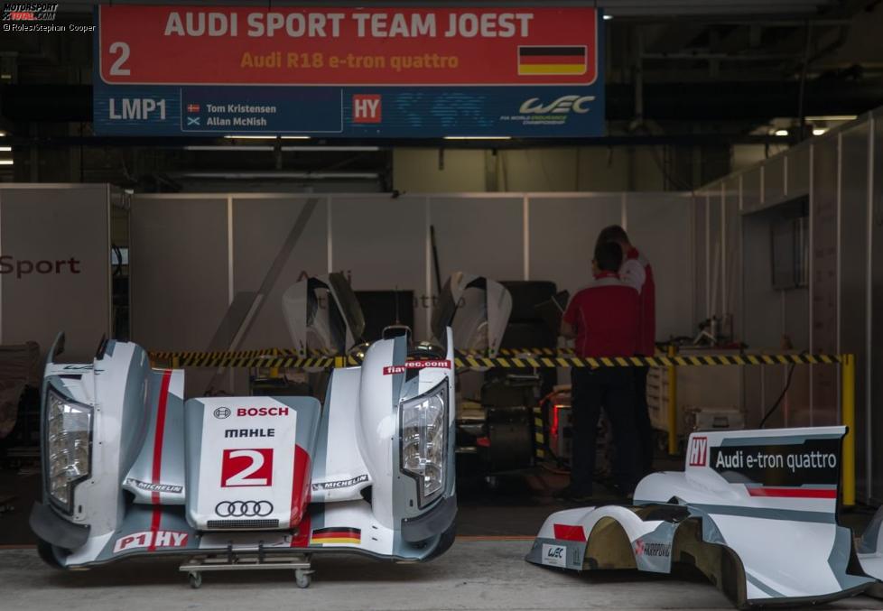 Der Audi in der Garage