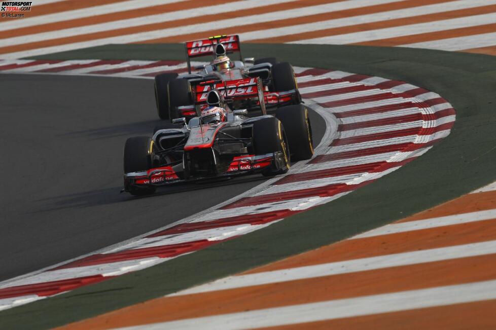 Jenson Button (McLaren) und Lewis Hamilton (McLaren) 