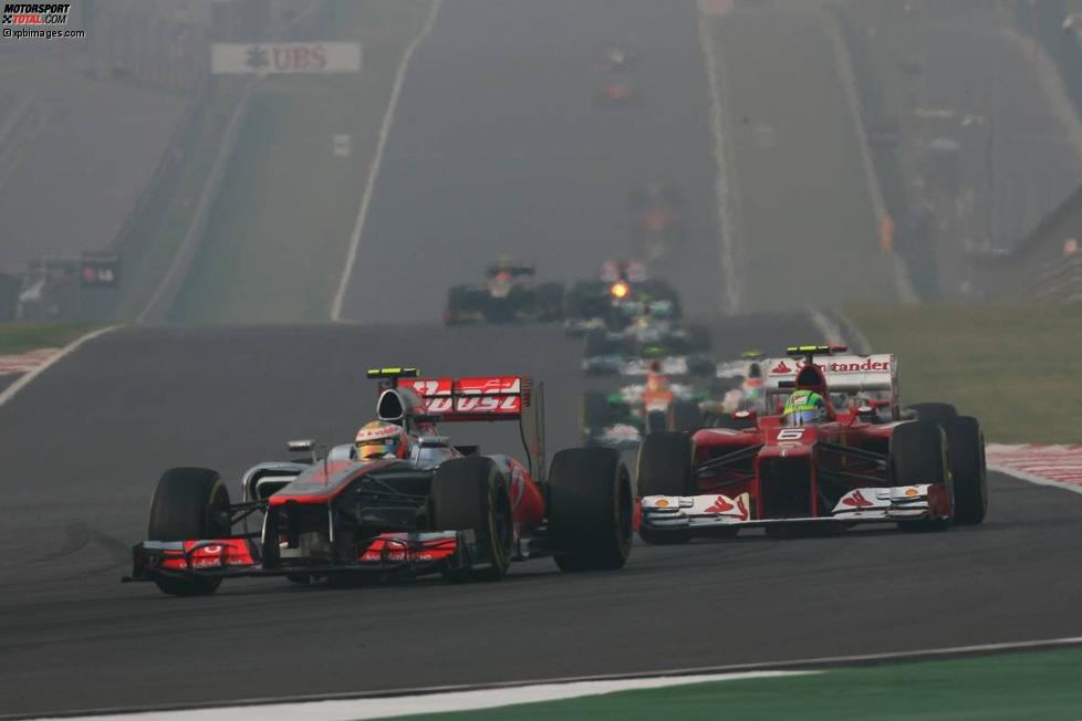 Lewis Hamilton (McLaren) und Felipe Massa (Ferrari) 