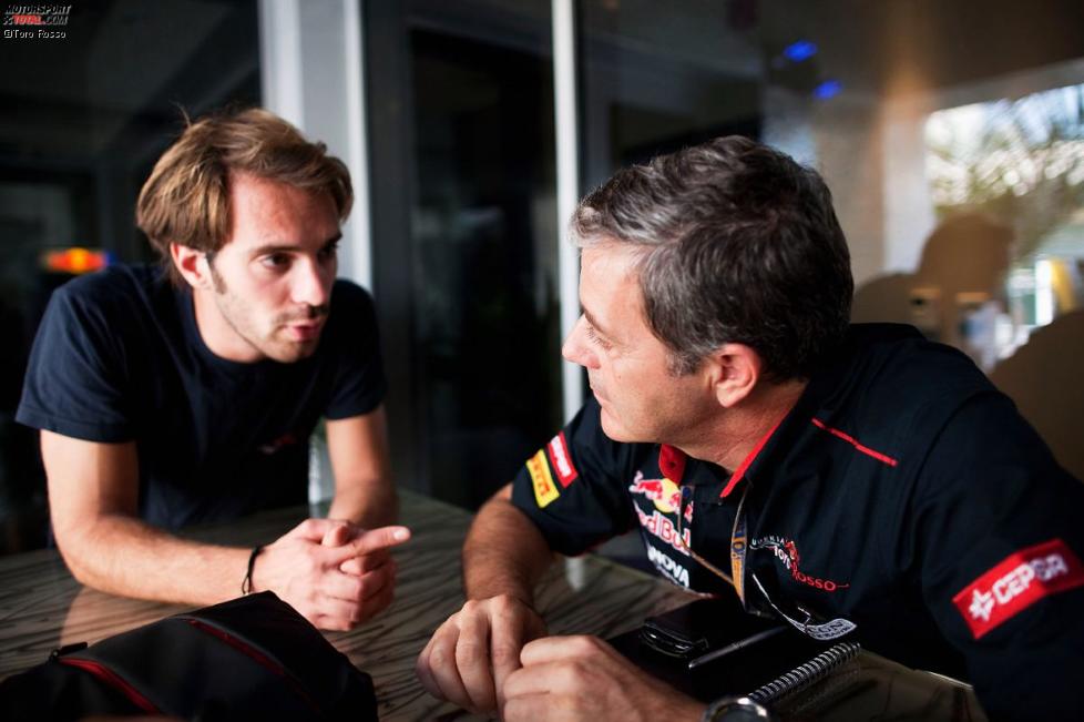 Jean-Eric Vergne (Toro Rosso) und Teammanager Gianfranco Fantuzzi