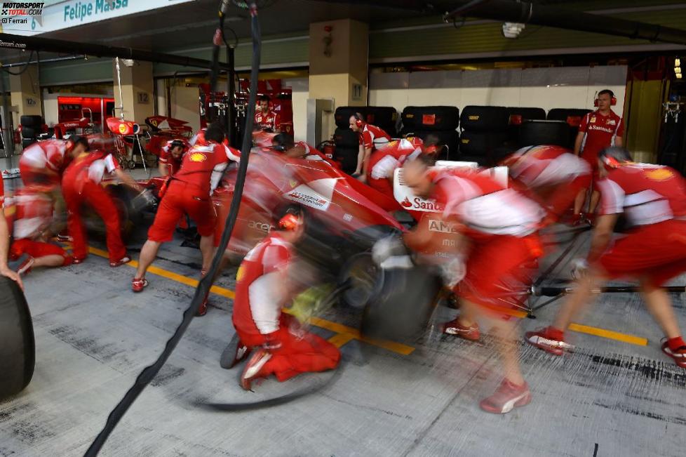 Boxenstopp-Training bei Ferrari