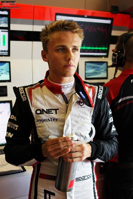 Max Chilton (Marussia) durfte erstmals im Rahmen eines Formel-1-Wochenendes ein Training absolvieren