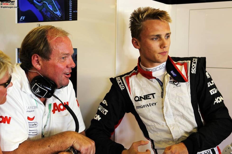Max Chilton (Marussia) mit seinem Vater 