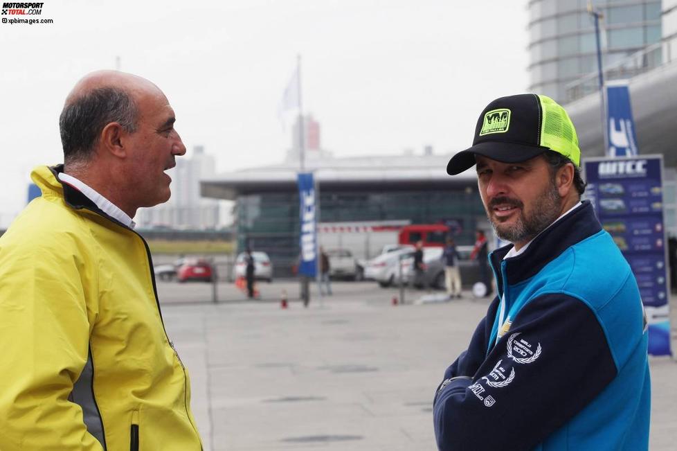 SEAT-Sportchef Jaime Puig mit Yvan Muller (Chevrolet)