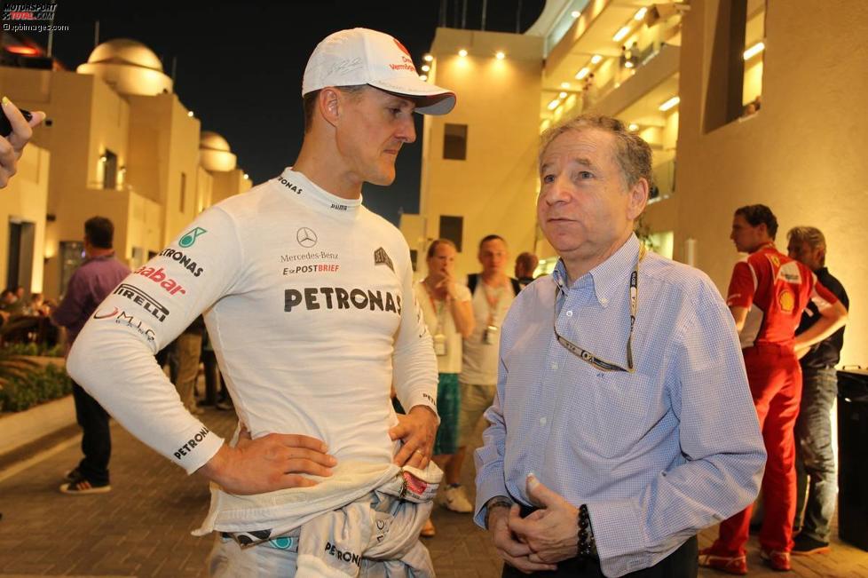 Michael Schumacher (Mercedes) und Jean Todt 