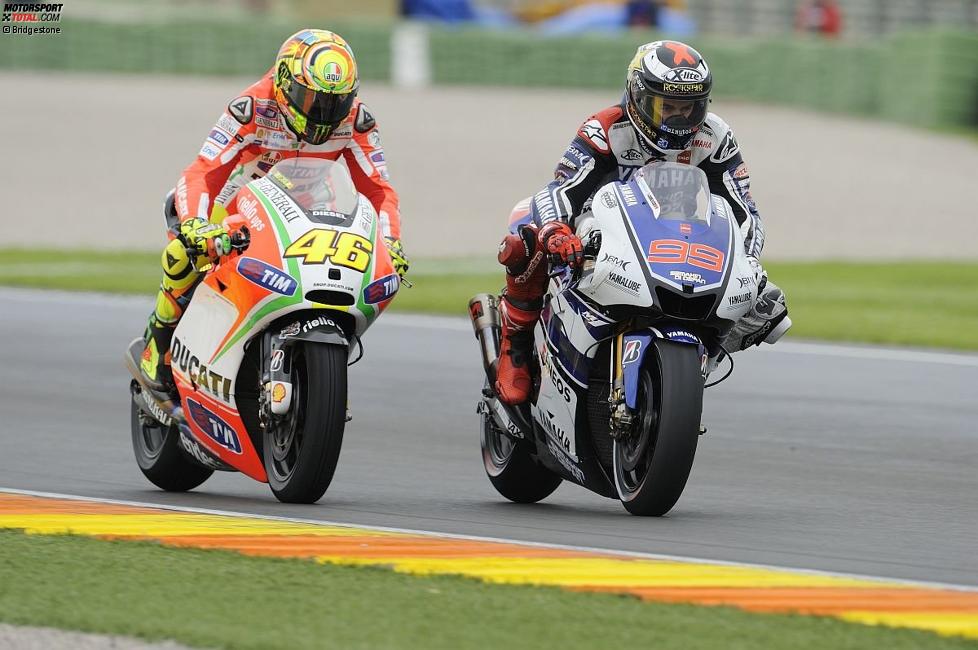 Valentino Rossi und Jorge Lorenzo 