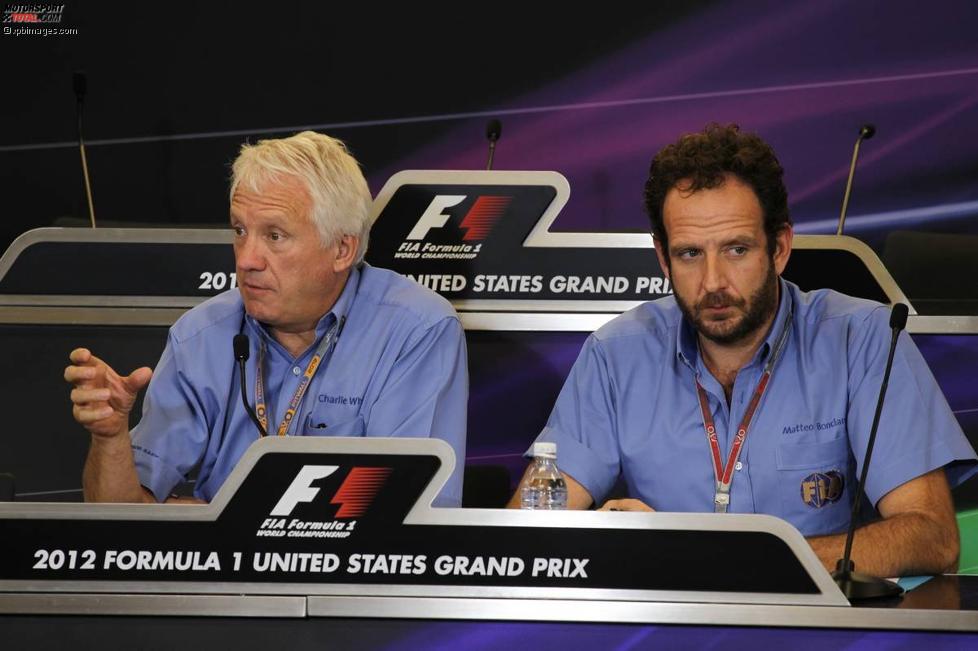 Charlie Whiting (Technischer Delegierter der FIA) und Matteo Bonciani (Pressesprecher der FIA)