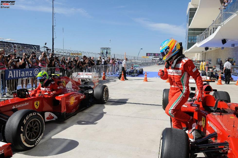 Felipe Massa und und Fernando Alonso (Ferrari) 