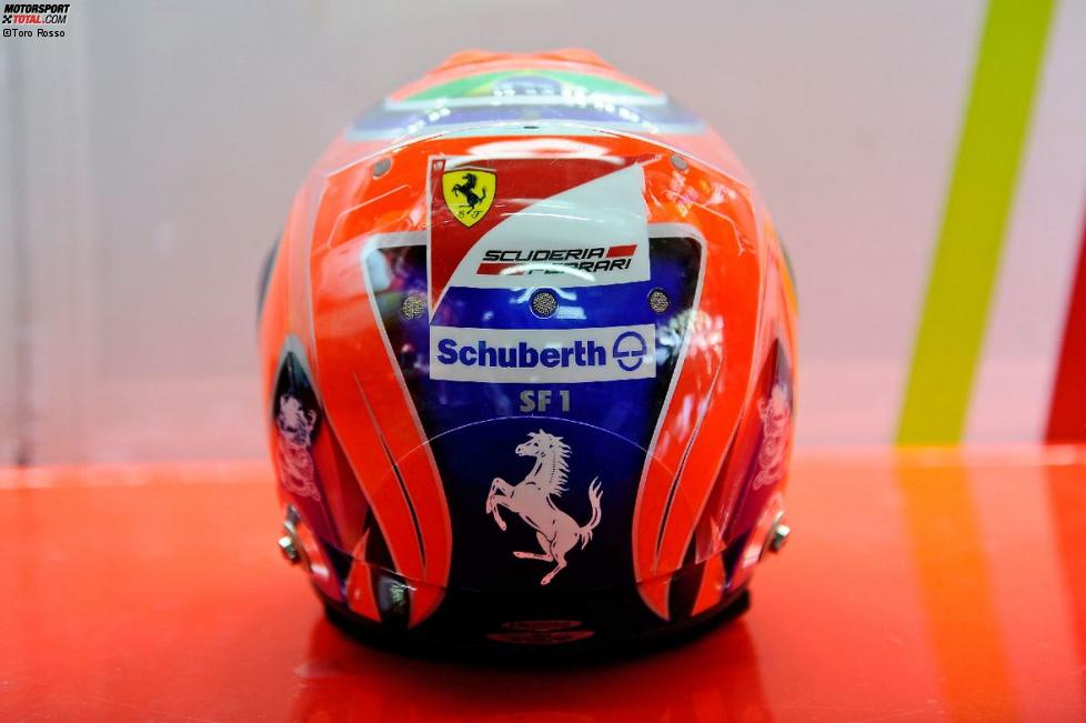 Helmdesign von Felipe Massa (Ferrari)