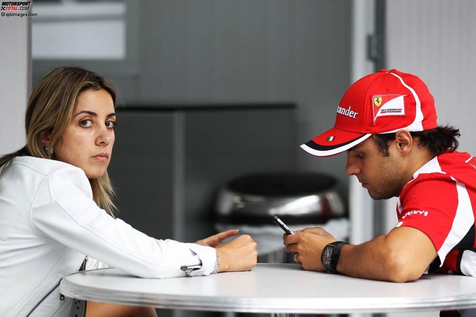 Felipe Massa (Ferrari) mit Frau Rafaela Bassi