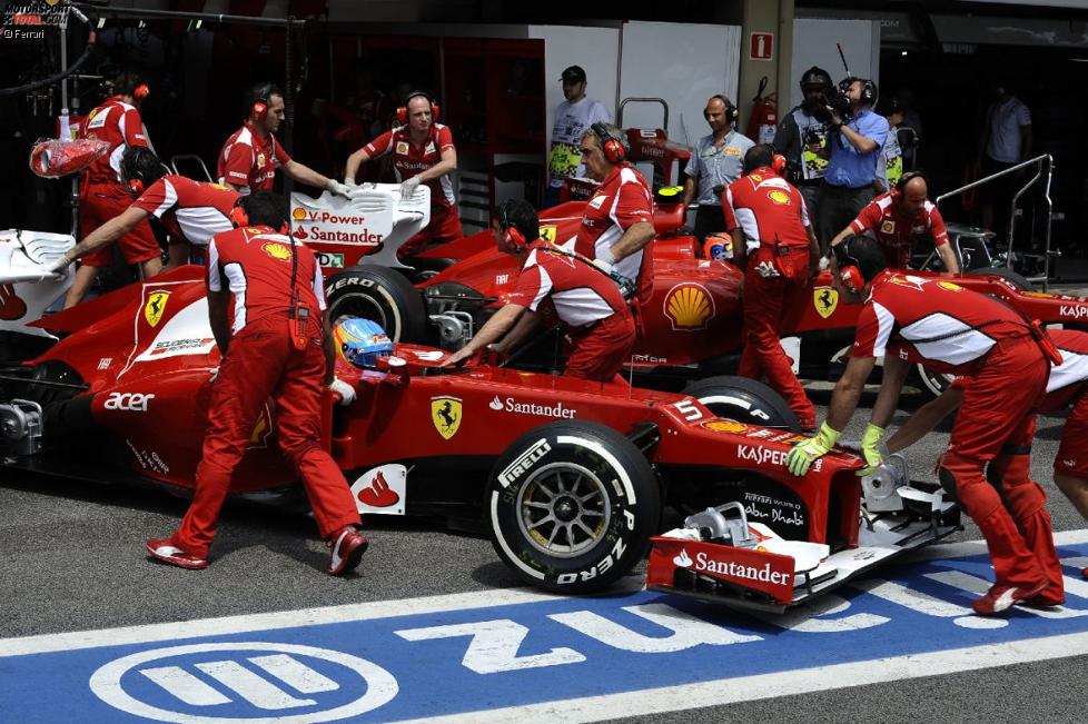 Fernando Alonso und und Felipe Massa (Ferrari) 