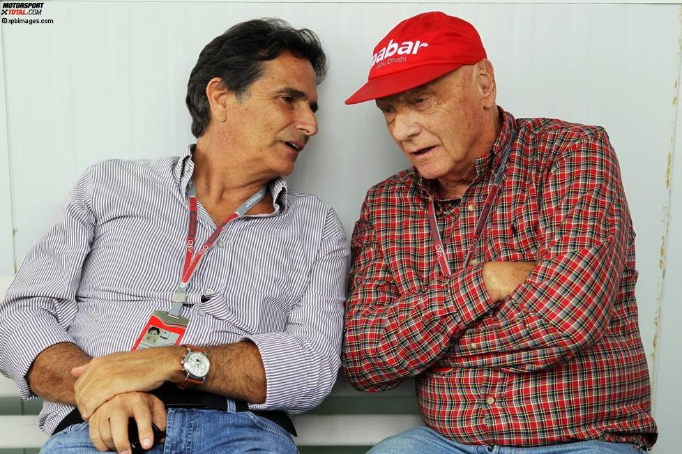 Nelson Piquet Jun. und Niki Lauda