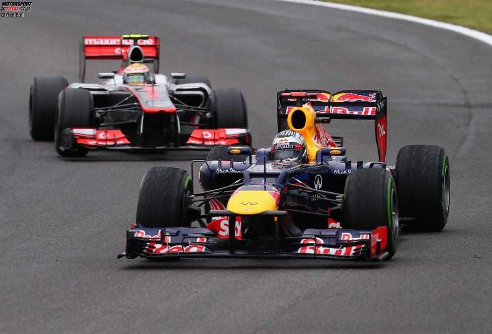 Sebastian Vettel (Red Bull) und Lewis Hamilton (McLaren) 