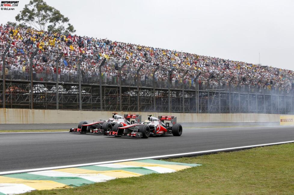 Jenson Button und Lewis Hamilton (McLaren) 