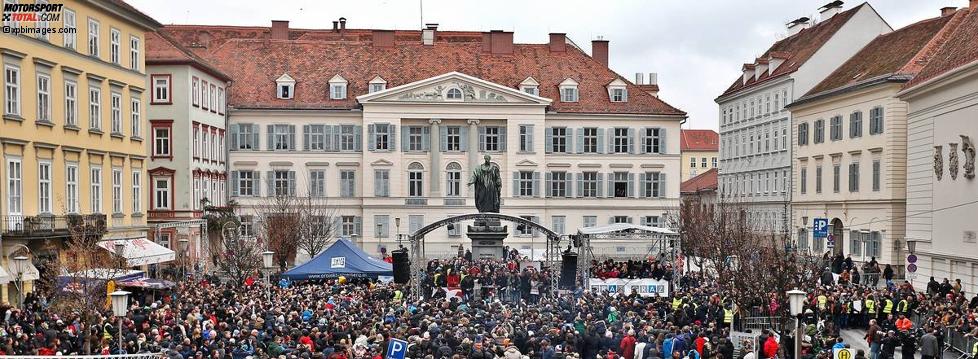 Zuschauermassen in Graz