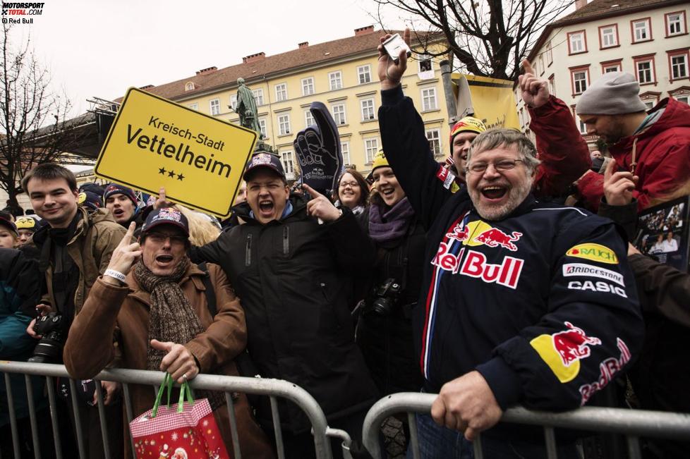 Die Vettel-Fans in Graz