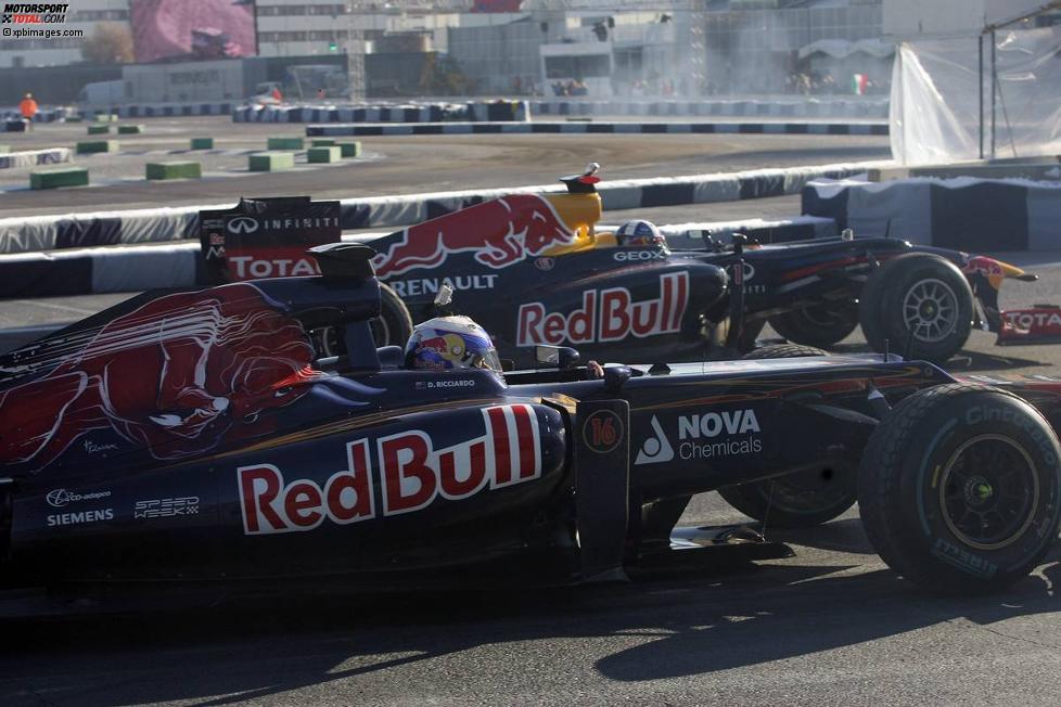 Daniel Ricciardo (Toro Rosso) und David Coulthard (Red Bull) 