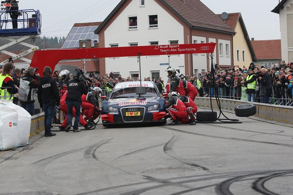 Auch DTM-Pilot Mattias Ekström war dabei