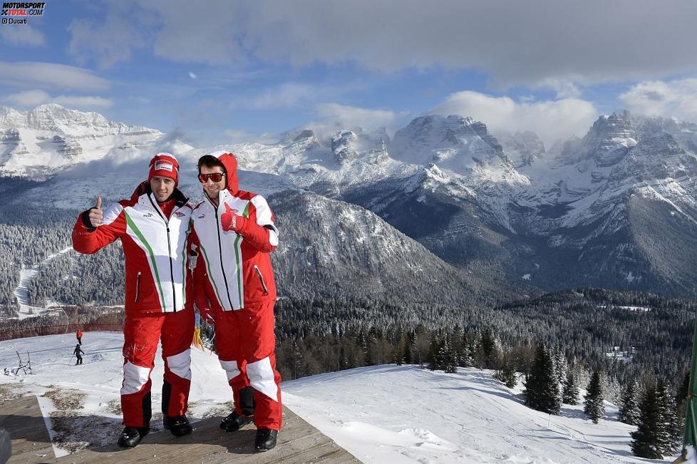 Nicky Hayden und Andrea Dovizioso (Ducati) 