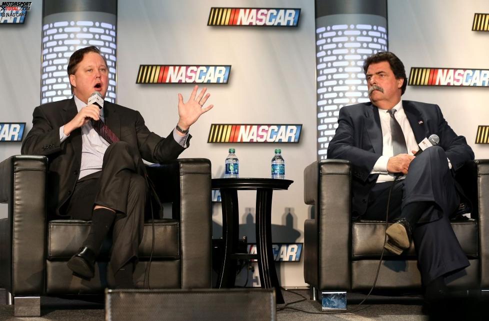 NASCAR-Chef Brian France und NASCAR-Präsident Mike Helton