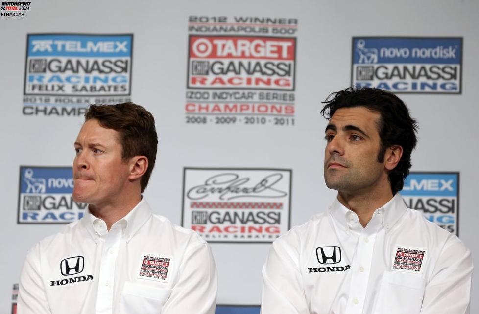 Prominente IndyCar-Gäste: Scott Dixon (Ganassi) und Dario Franchitti (Ganassi) 