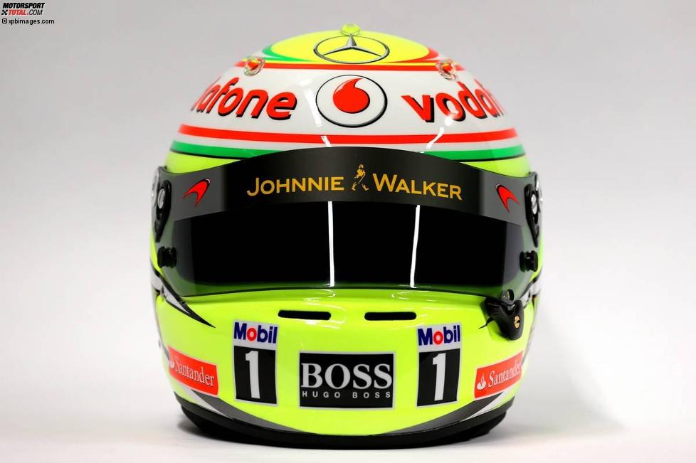 Helm von Sergio Perez (McLaren) 