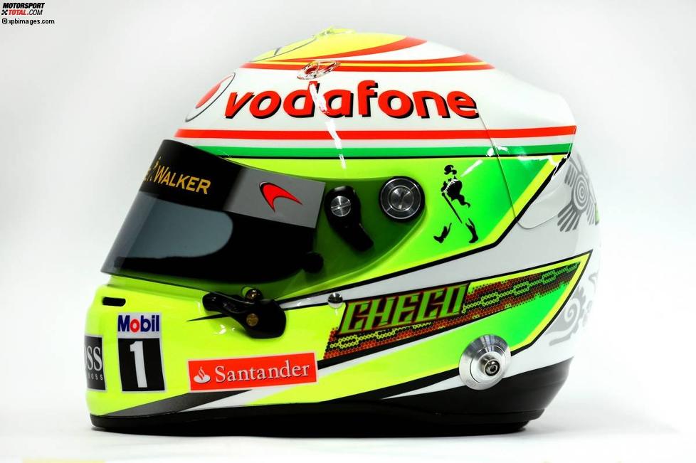 Helm von Sergio Perez (McLaren) 