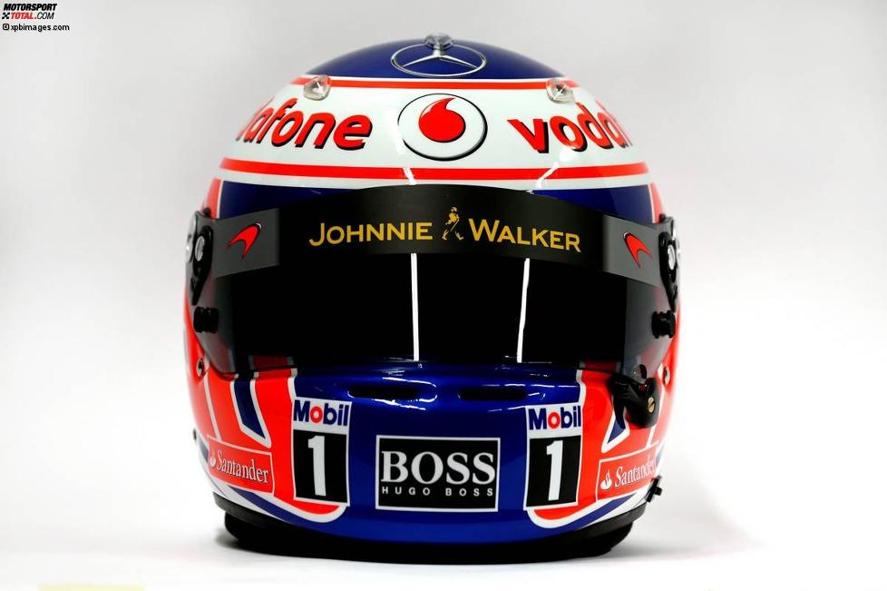 Helm von Jenson Button (McLaren) 