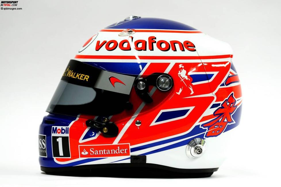 Helm von Jenson Button (McLaren) 
