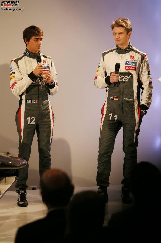 Esteban Gutierrez (Sauber) und Nico Hülkenberg (Sauber) 