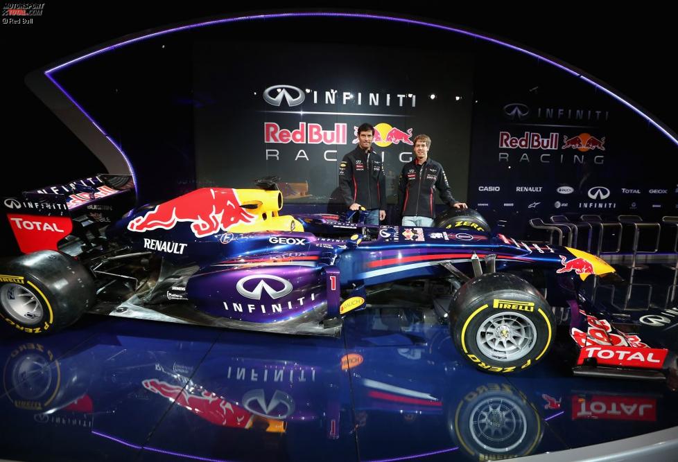 Mark Webber (Red Bull) und Sebastian Vettel (Red Bull) mit dem RB9