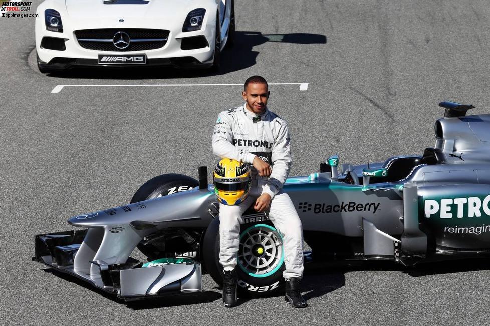 Lewis Hamilton (Mercedes) mit dem F1 W04