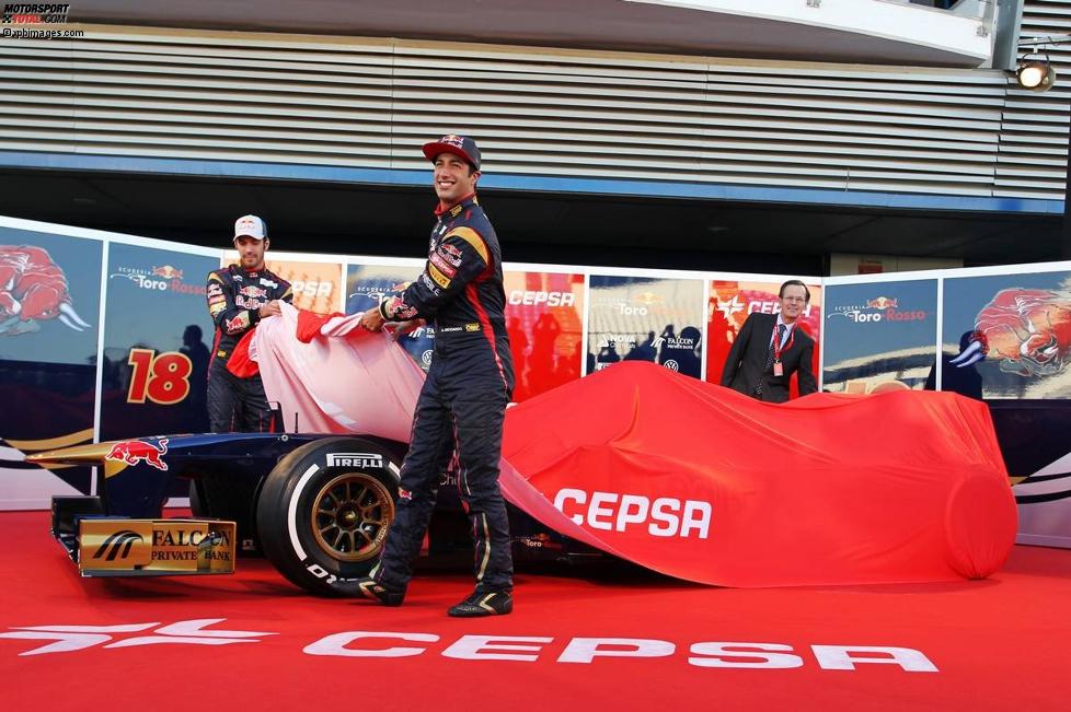 Daniel Ricciardo (Toro Rosso) und Jean-Eric Vergne (Toro Rosso) 