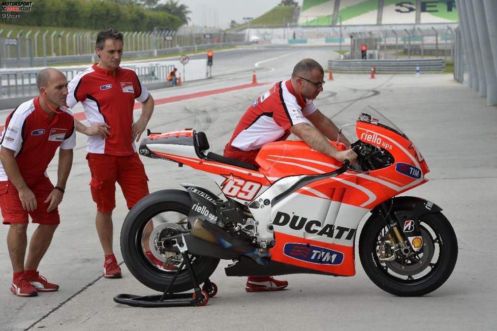 Die Ducati Desmosedici GP13 von 