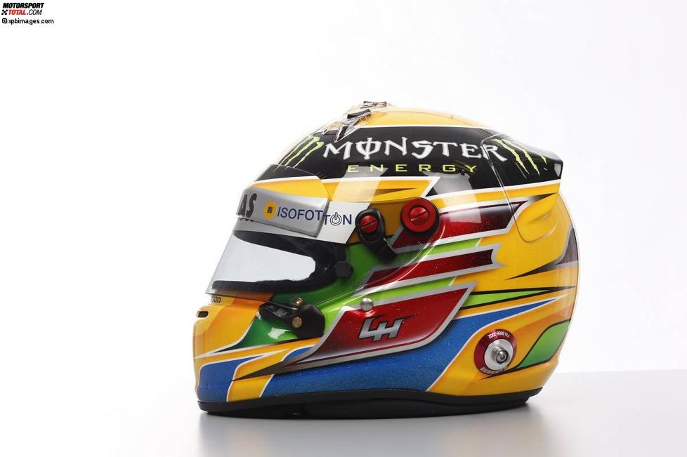 Der Helm von Lewis Hamilton (Mercedes) 
