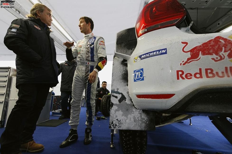 Carlos Sainz und Sebastien Ogier (Volkswagen) 