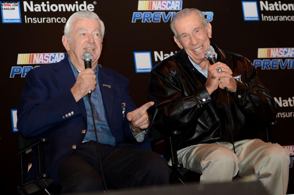 Zwei NASCAR-Legenden geben sich die Ehre: Bobby Allison (li.) und Ned Jarrett