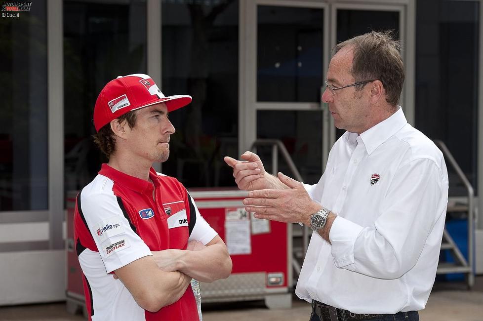 Nicky Hayden und Bernhard Gobmeier (Ducati) 