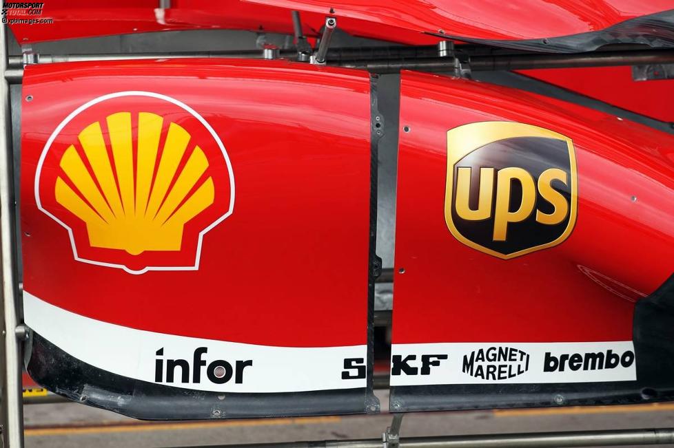 Seitenkästen des Ferrari F138