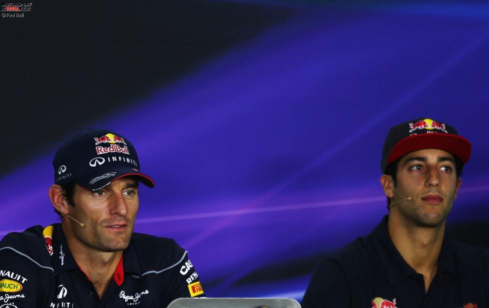 Mark Webber (Red Bull) und Daniel Ricciardo (Toro Rosso) 