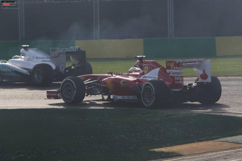 Nico Rosberg (Mercedes) und Fernando Alonso (Ferrari) 