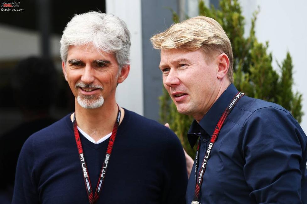 Damon Hill und Mika Häkkinen 