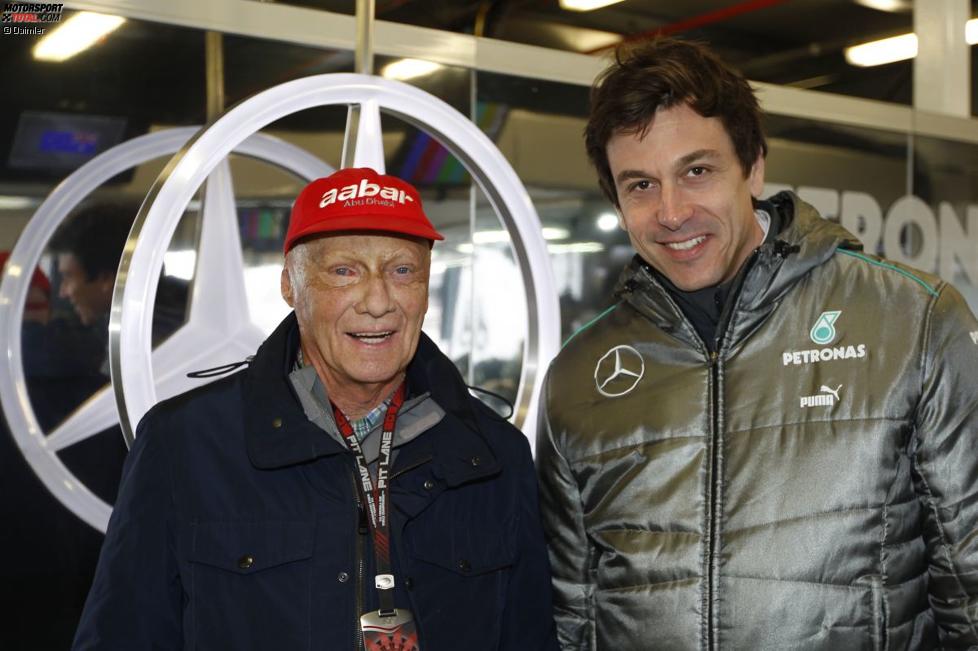 Niki Lauda und Toto Wolff (Mercedes)
