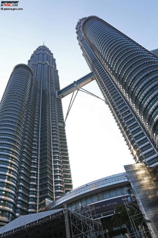 Petronas-Twin-Towers, mit 452 Metern Höhe eine Zeit lang sogar das höchste Gebäude der Welt