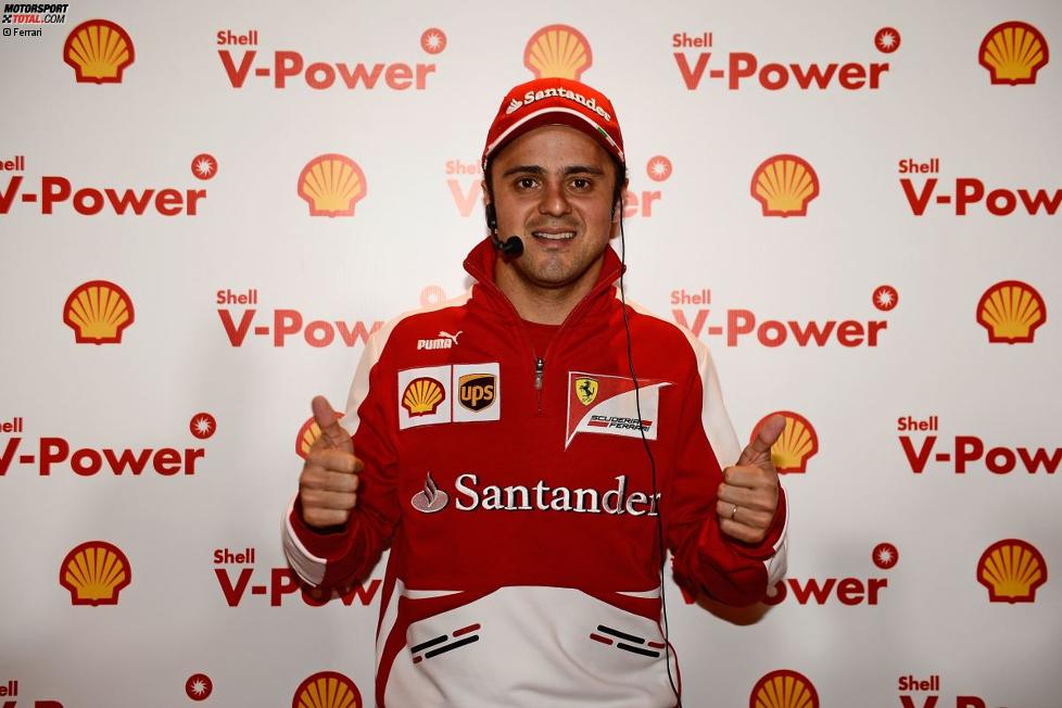 Felipe Massa (Ferrari) im Shell-Labor