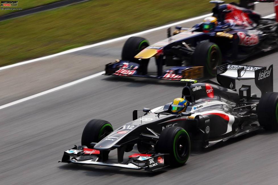 Esteban Gutierrez (Sauber) und Jean-Eric Vergne (Toro Rosso) 