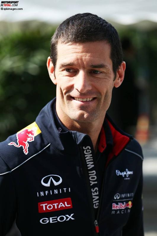 Mark Webber (Red Bull) mit neuem Haarschnitt