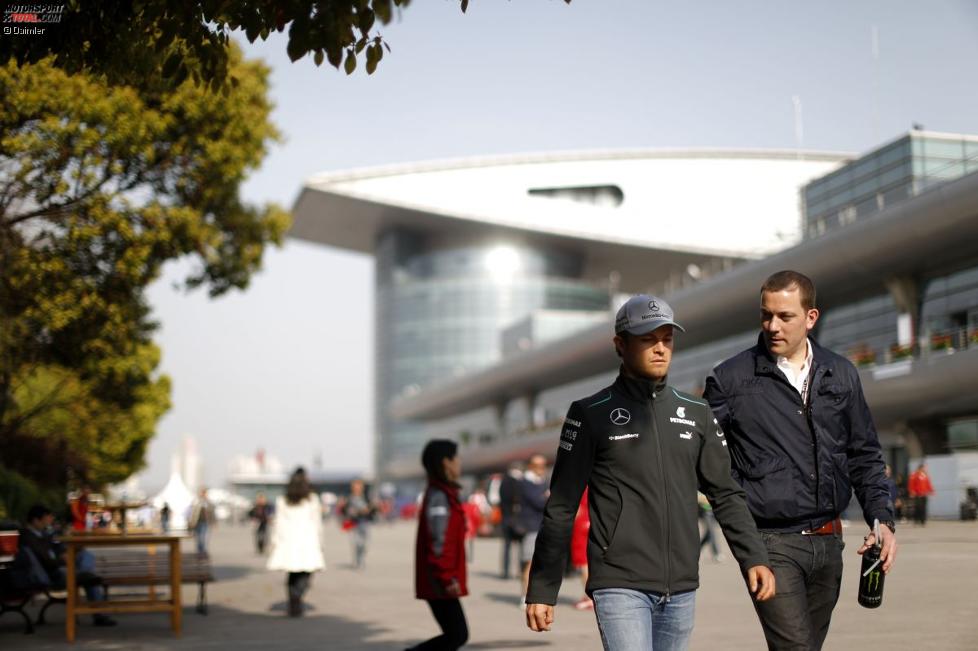 Nico Rosberg (Mercedes) und Georg Nolte